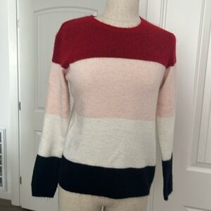 H&M cozy kids color-block sweater with free scarf